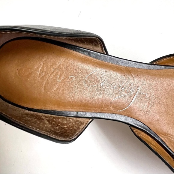 ARTURO CHIANG classics black matte leather flats womens size 7 - Picture 10 of 10